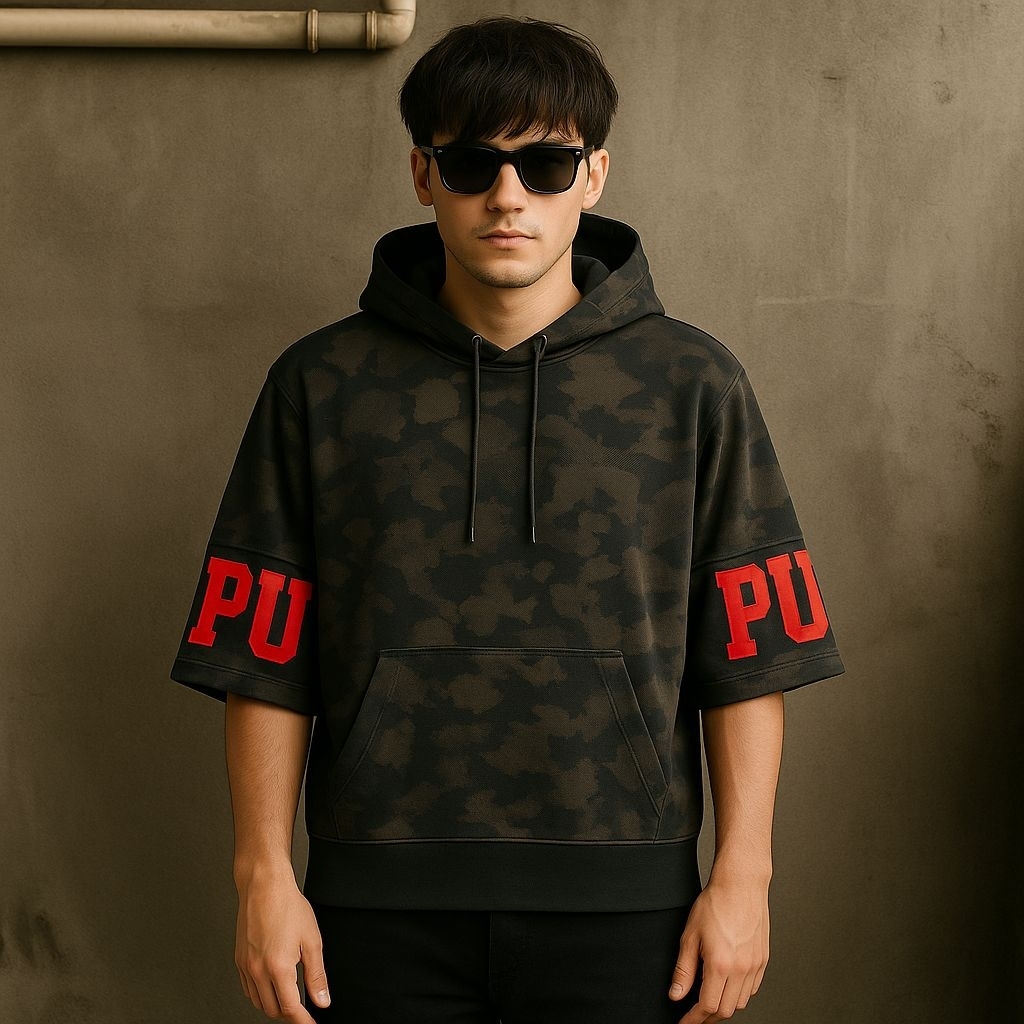 เสื้อฮู้ด P*MA camo 01 ไซส์ XL (P73 x L62)