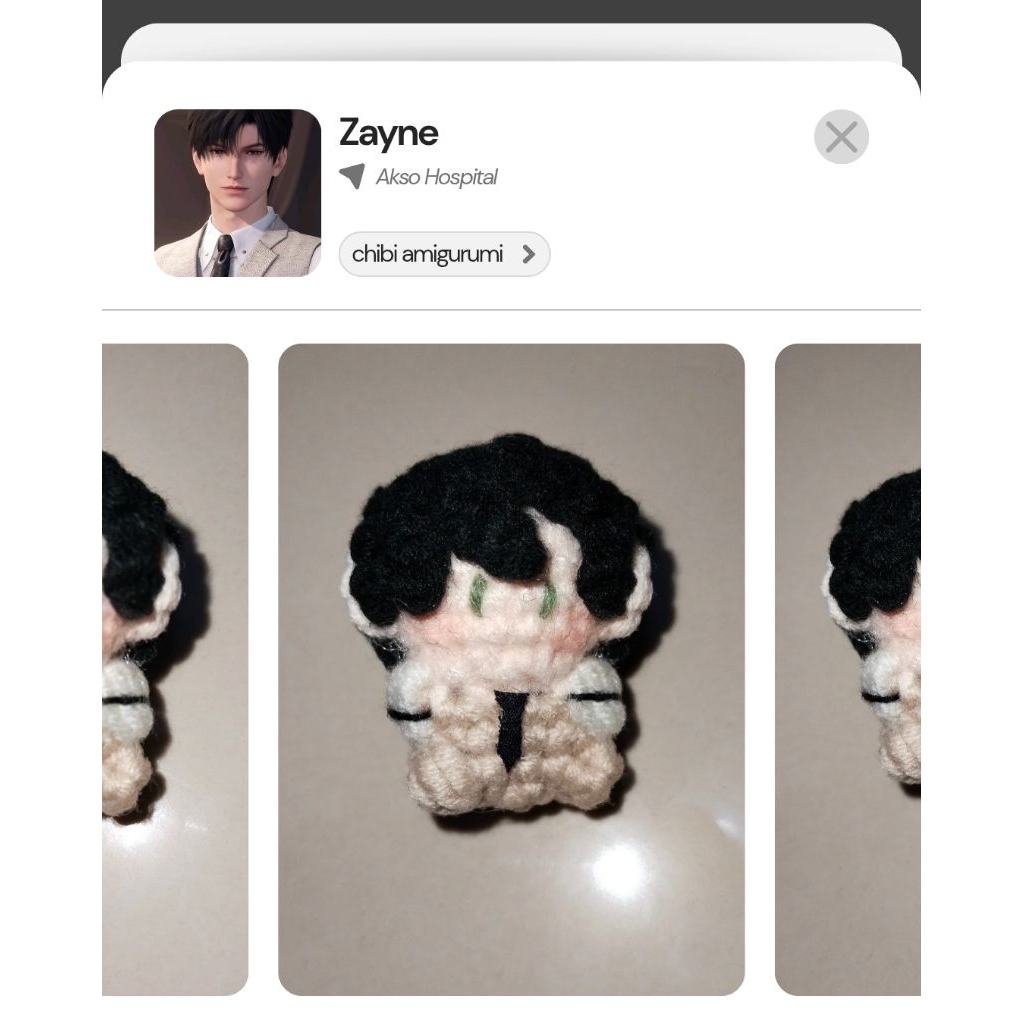 ZAYNE LOVE AND DEEPSPACE CHIBI KEYCHAIN | AMIGURUMI LADS | CROCHET KNITTING BAG CHARM SLUSH ZAYNE CA