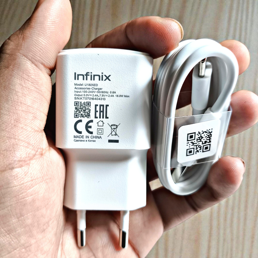 Infinix 18W Hot 20 5g, Hot 11s, Hot 30 Play, Hot 40i, Hot 50 4G Fastchargeing Type C Charger