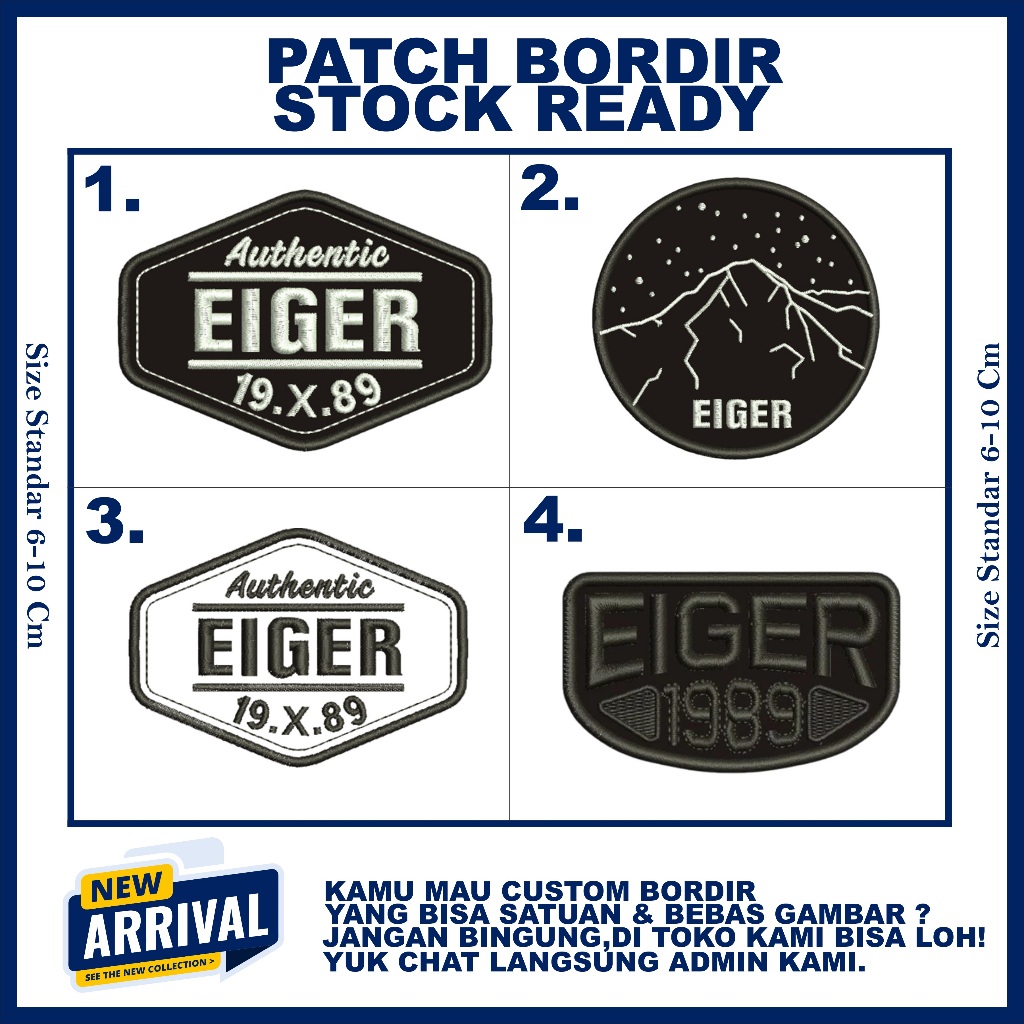 BEST EIGER EMBROIDERY PATCH EMBLEM & 9 - ZONE EMBROIDERY
