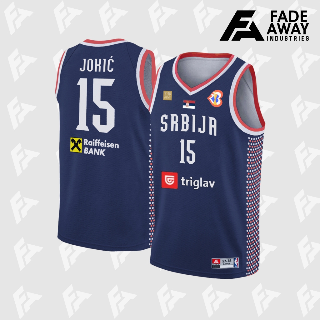 JOKIC 15 SRBIJA NAVY BASKETBALL JERSEY