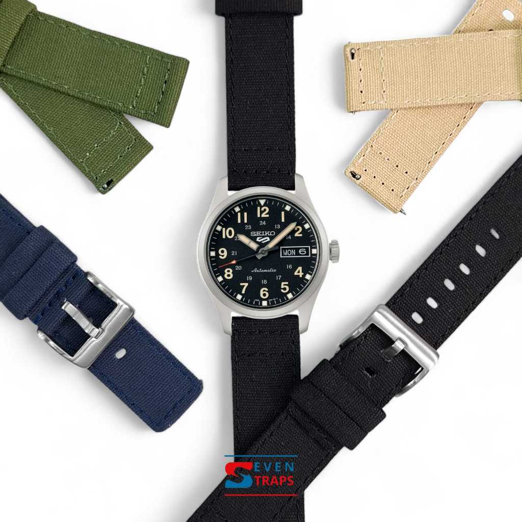 CANVAS MILITARY STRAP QUICK RELEASE WATCH STRAP 20mm 22mm