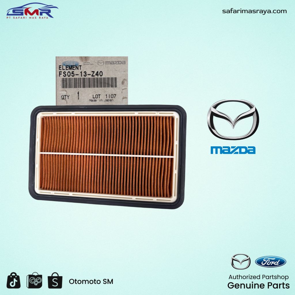 ไส้กรองอากาศ / ไส้กรองอากาศ Mazda 626 & 626 Wagon, Mazda MX5 & MX6 Original FS0513Z40