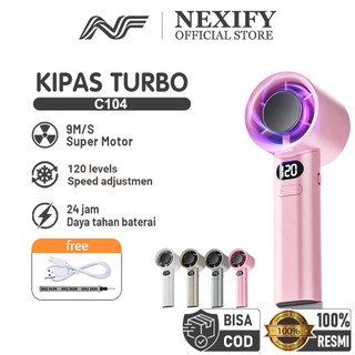 Kipas turbo portabel kipas mini genggam kipas angin kencang berkecepatan tinggi kipas genggam USB 120 tingkat kecepatan angin layar digital LED mini dan ringkas cocok untuk luar ruangan/olahraga/perjalanan pendinginan dan pendinginan cepat