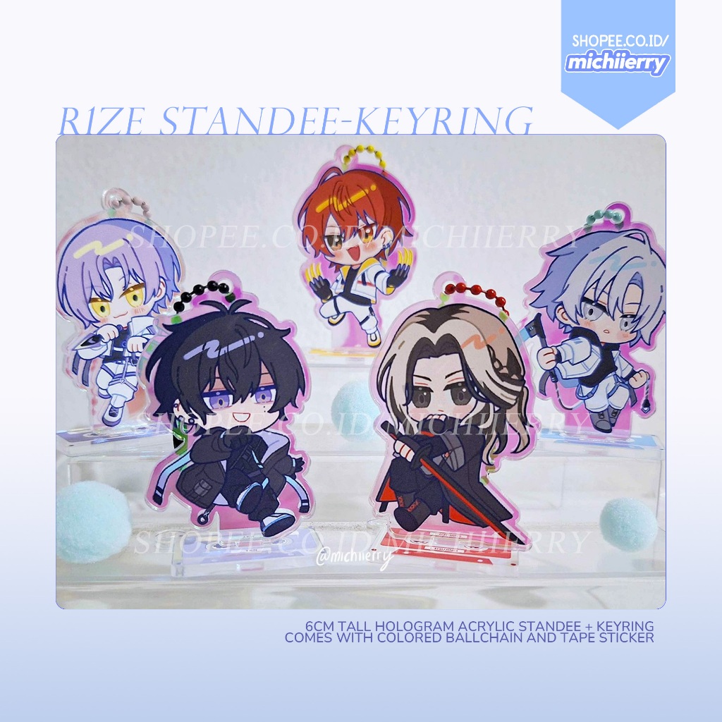 18TRIP Fanmerch - R1ze Hologram Standee + พวงกุญแจ