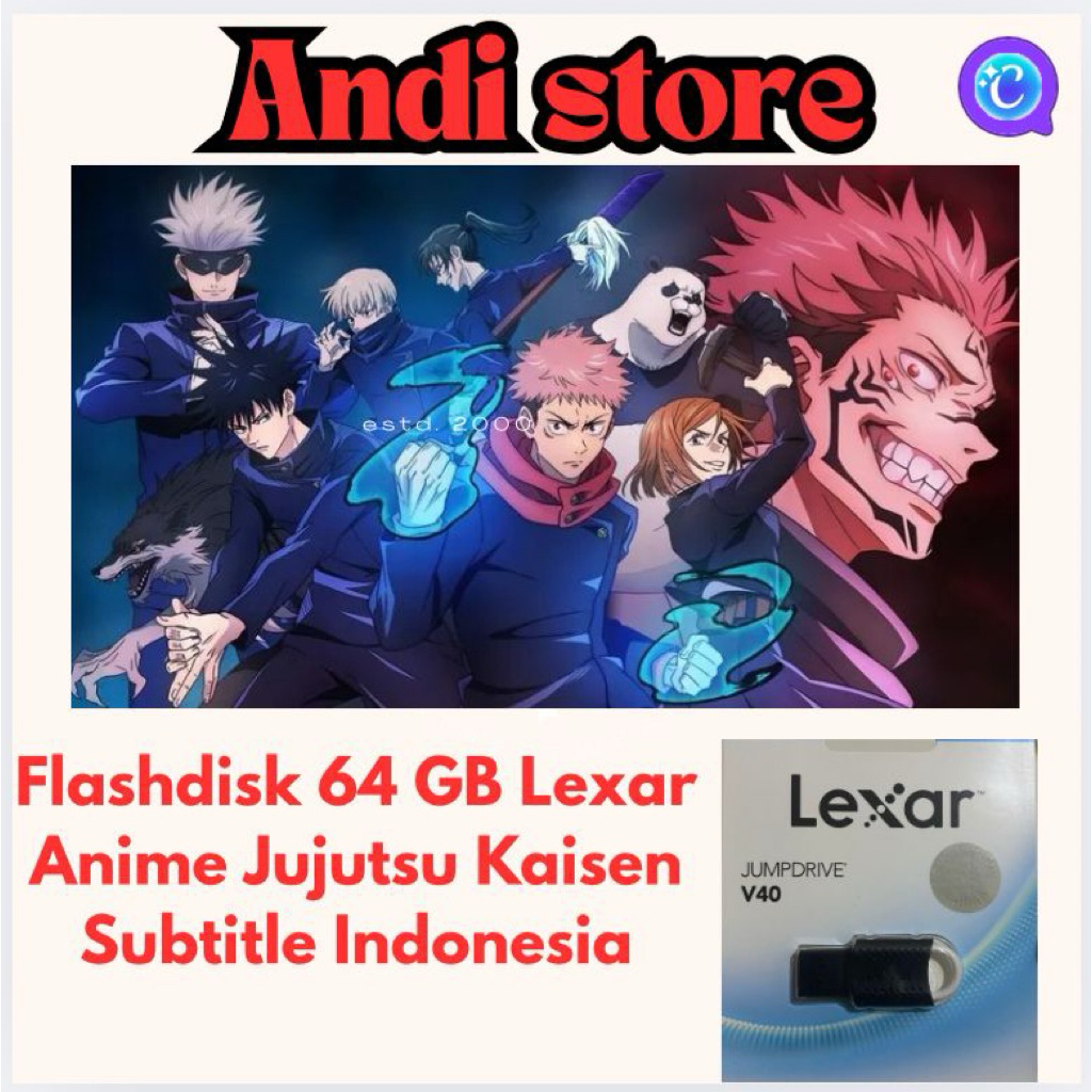 Flashdisk 64gb lexar + อะนิเมะ jujutsu kaisen
