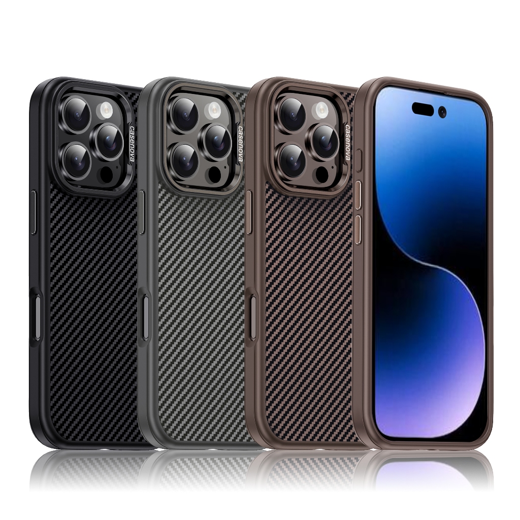 เคสนิ่มสําหรับ iphone 16 16 Pro ipone 16 plus 16 Pro Max 17 17 Pro 17 Pro Max 17 air Casenova Carbon