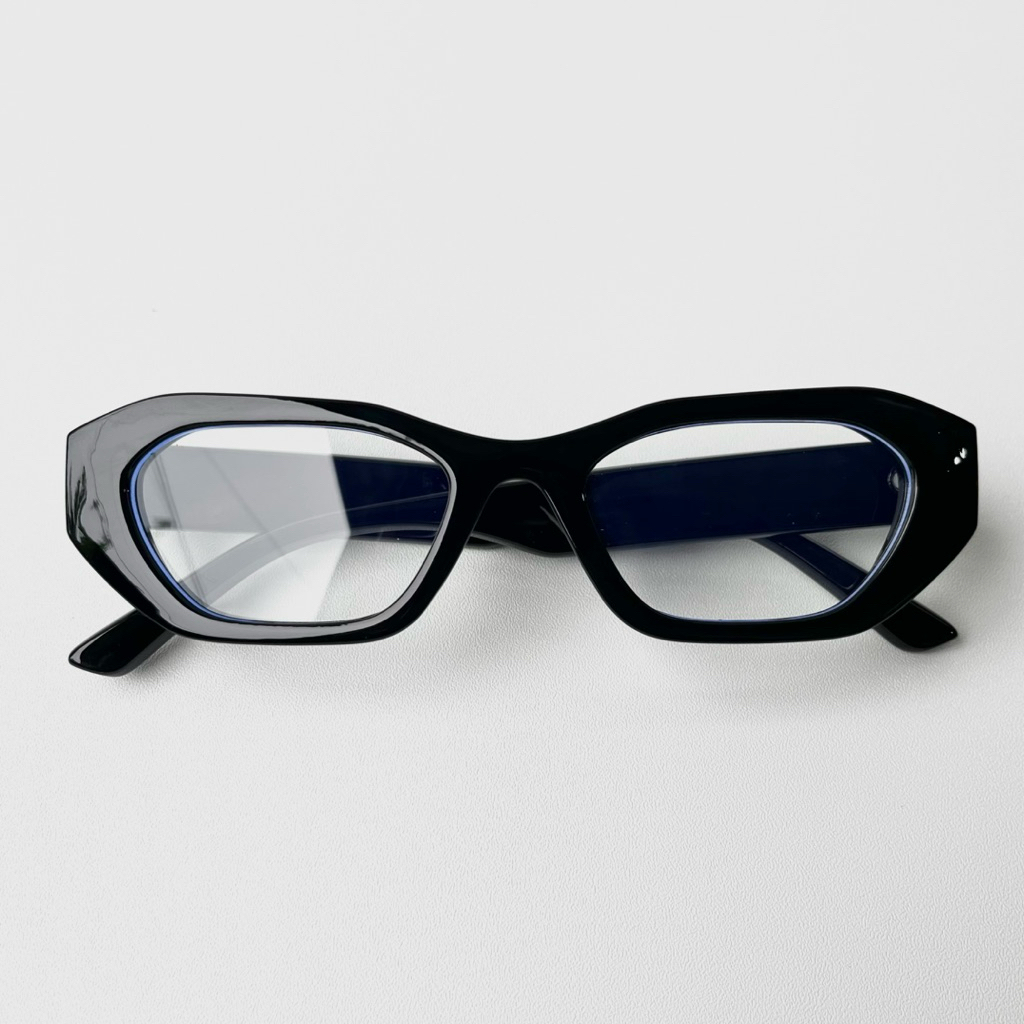 แว่นตาเลนส์ใส Durand Black (ป้องกันรังสี)