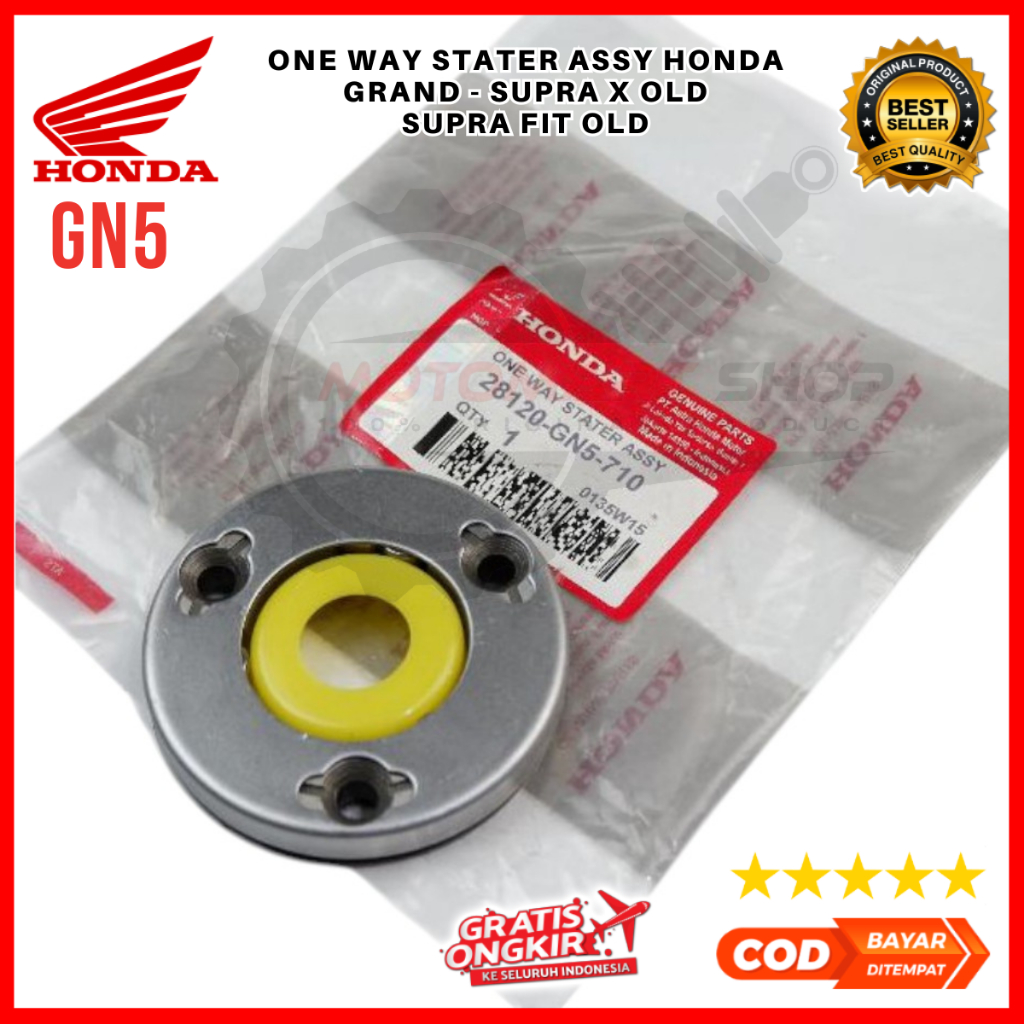 One Way Starter Assy 4 ขา Honda Grand / One Way Supra X Ori / One Way Supra Fit Old - GN5