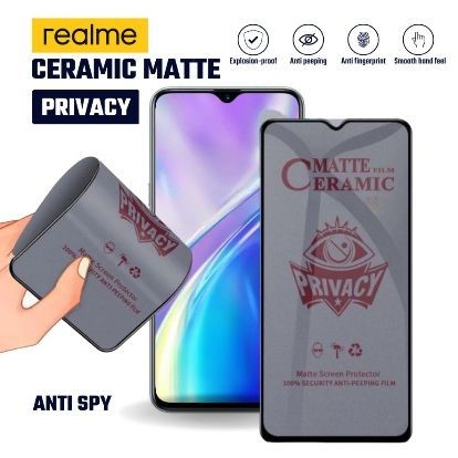 LAYAR เซรามิค Matte Spy Realme X XT X Lite X2 X7 X7 Max X7 Pro X9 X50 หมายเหตุ 50 หมายเหตุ 60 หมายเห