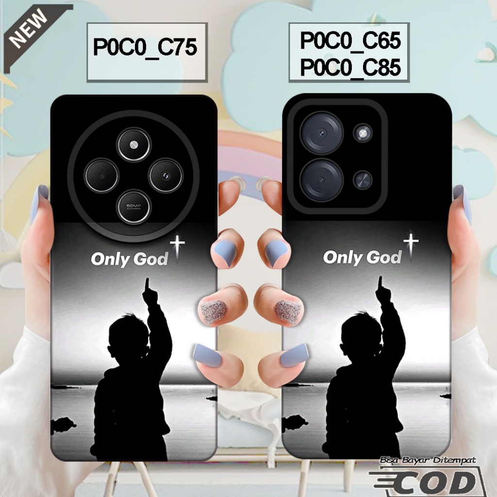 เคส Xiaomi POCO C85 2025 - เคส POCO C75 2024 - POCO C65 2023 _เคสซิลิโคนสีดําใสเย็น
