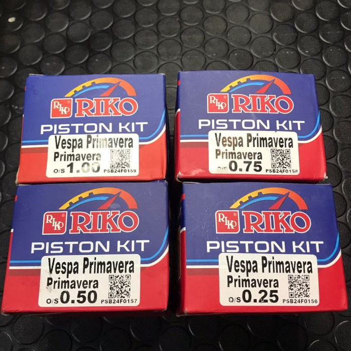 PISTON KIT VESPA PRIMAVERA / SPRINT / GTX / LX 3V VESPA MATIC 150CC RIKO