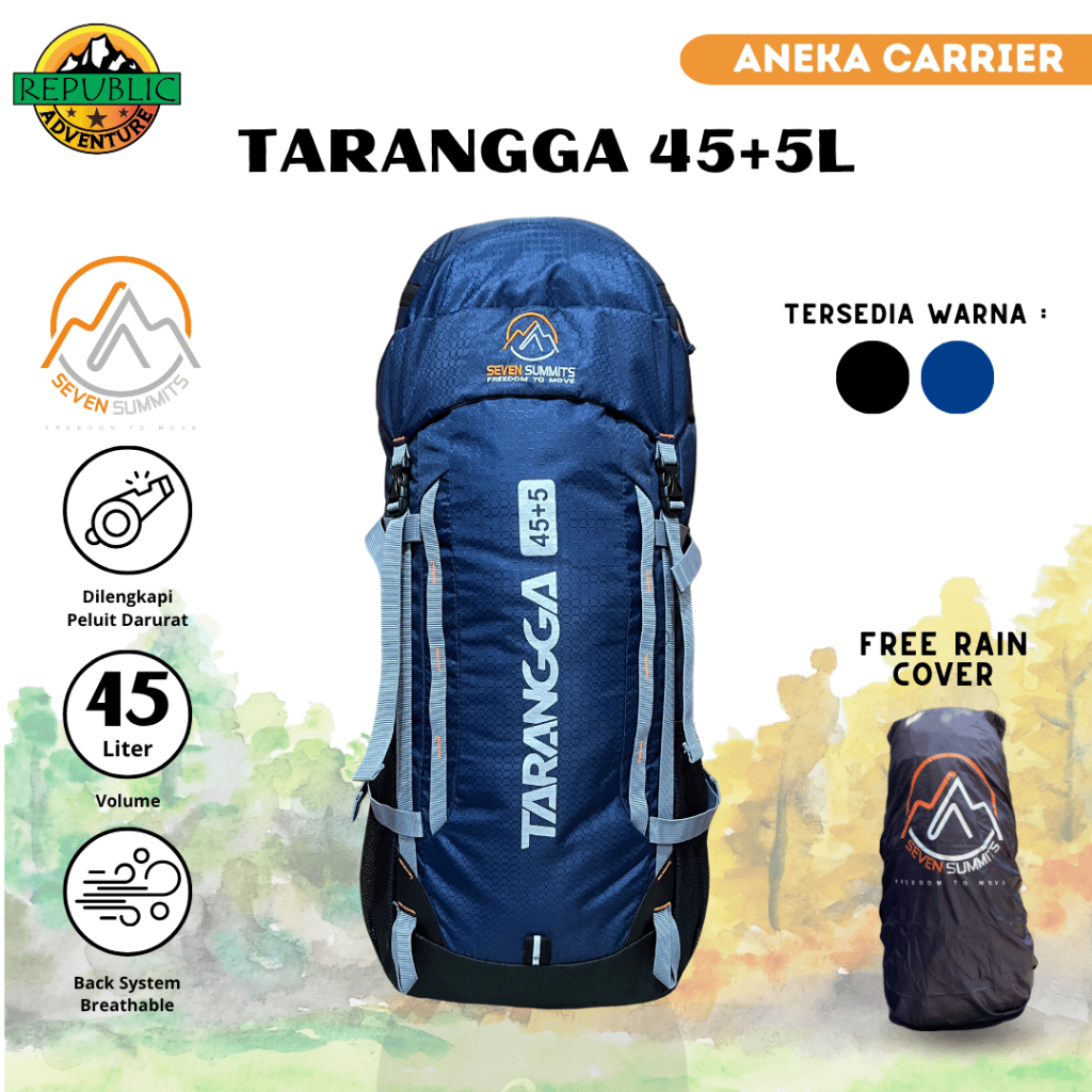 Semi Carrier Seven Summits Targa 45+5L กระเป๋าเดินป่า Mountain Travel Backpack Travelling Backpack