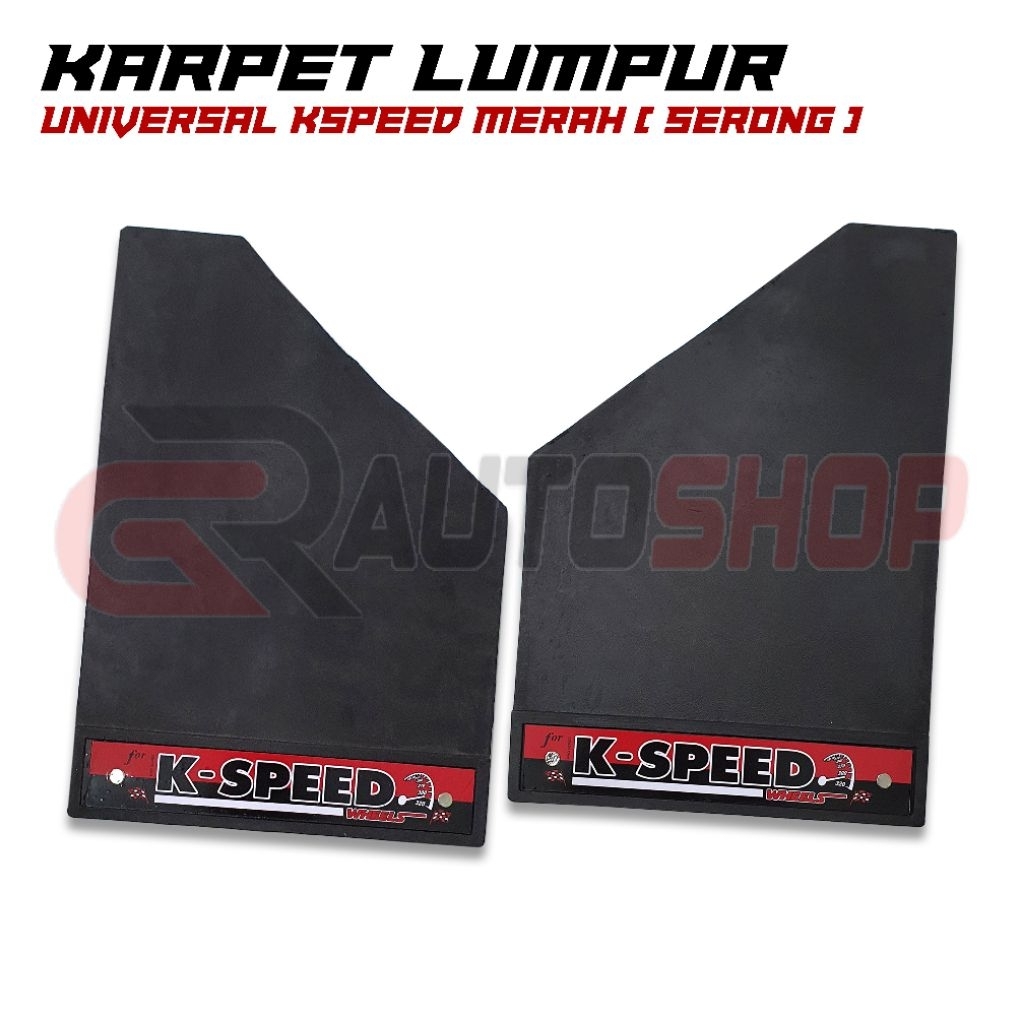 MERAH UNIVERSAL MUDGUARD KSPEED สีแดง (ผู้ประหยัด)