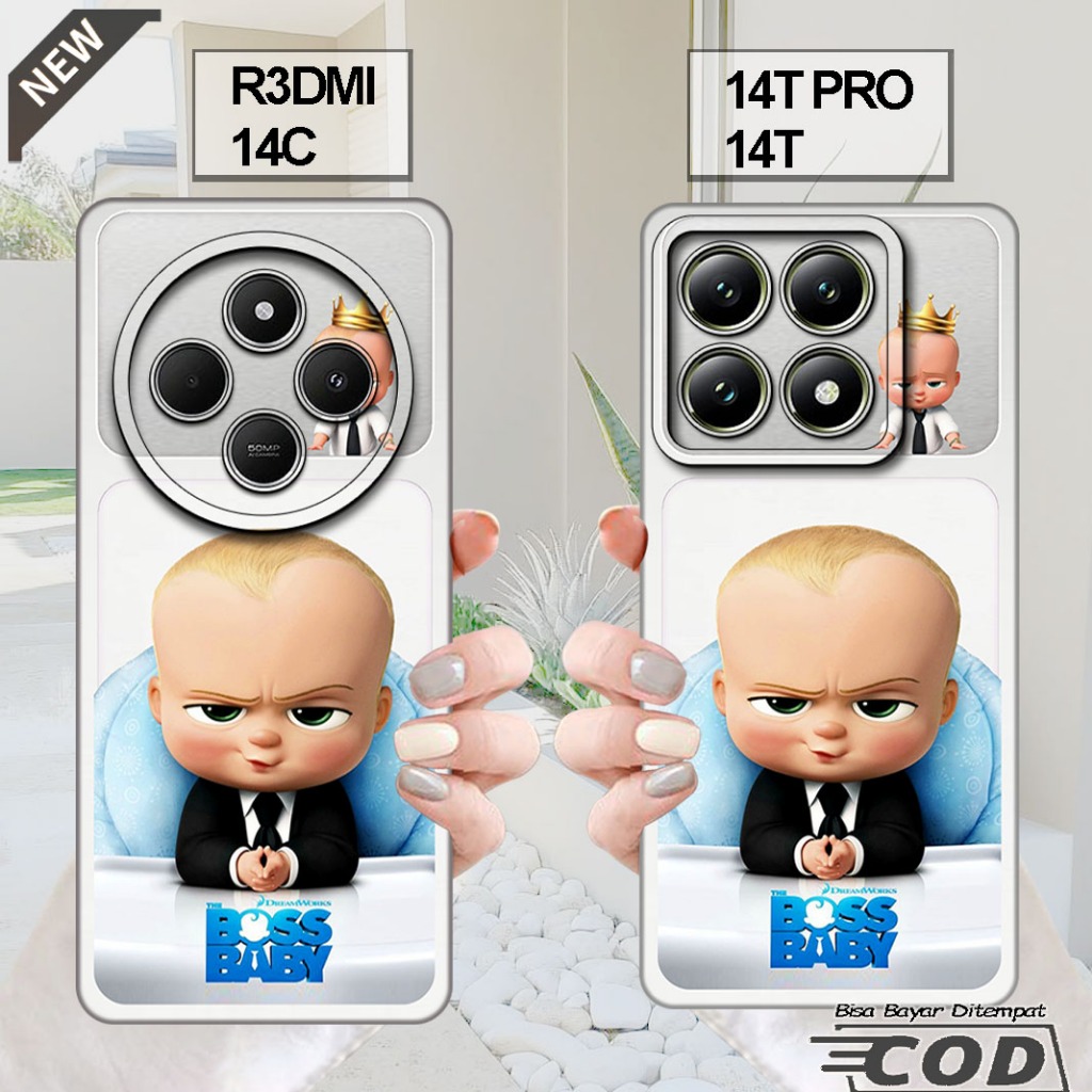 เคส XIAOMI REDMI 14C - เคส XIAOMI 14T - เคส XIAOMI 14T PRO _ปลอกซิลิโคนยืดหยุ่นใสสีดํา