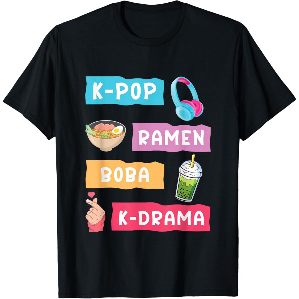 K-Pop Fashion สําหรับแฟนๆ เสื้อยืด K-Drama & K-Pop ของเกาหลี