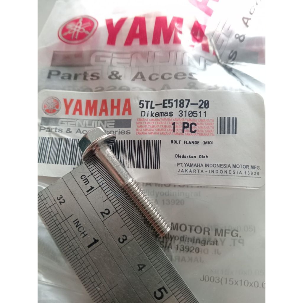 น๊อตเดิมyamaha m6 ยาว 3/4cm 5TL-E5187-20
