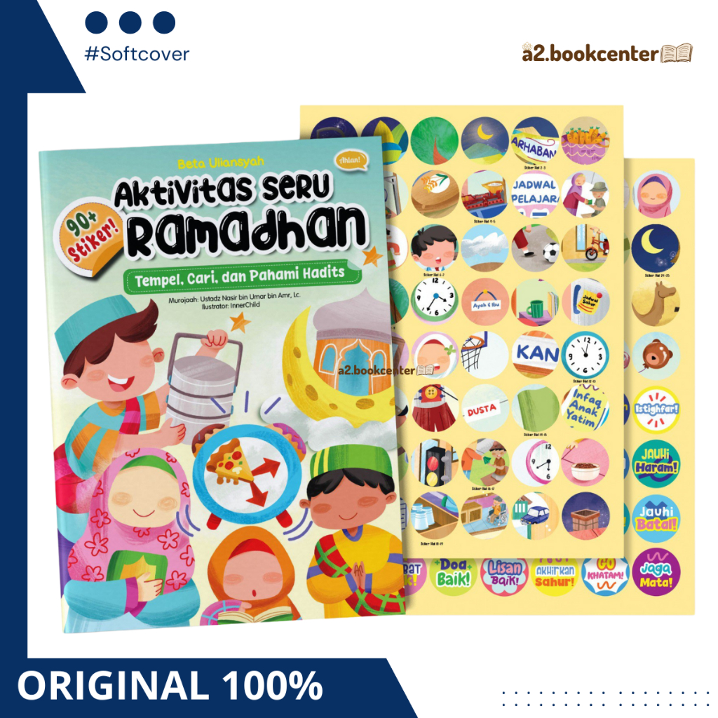 [Ahlan] PRE ORDER - หนังสือกิจกรรม Ramadan Fun Plus 90+ สติ๊กเกอร์