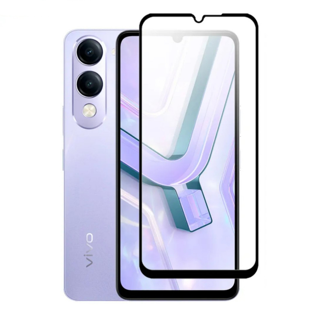 กระจกนิรภัย Full Cover glass Vivo Y04s, Vivo Y400, Vivo Y19s Pro, Vivo Y19s GT 5G การ์ดใส