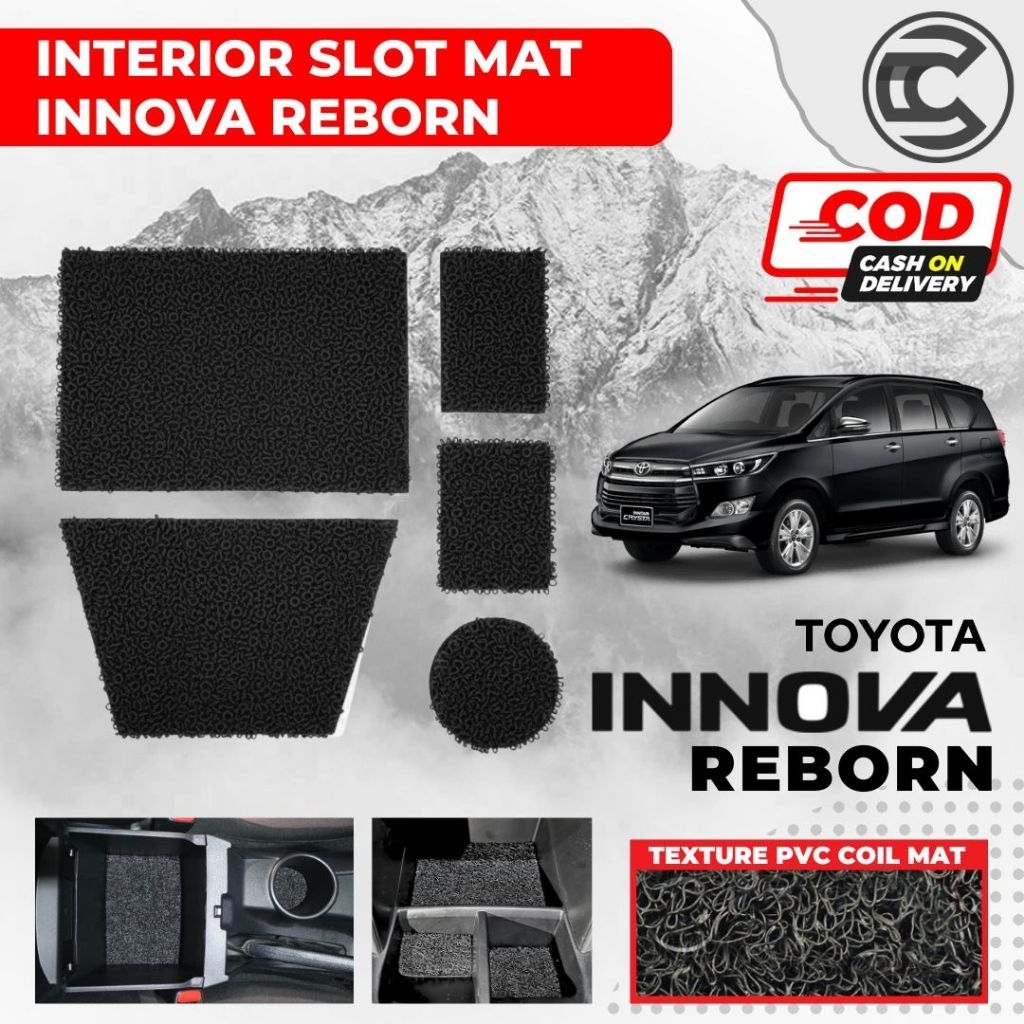 แผ่นรองช่องภายใน Innova Reborn / Door Pocket Mat Innova Reborn / Innova Reborn ฐานที่วางแก้ว