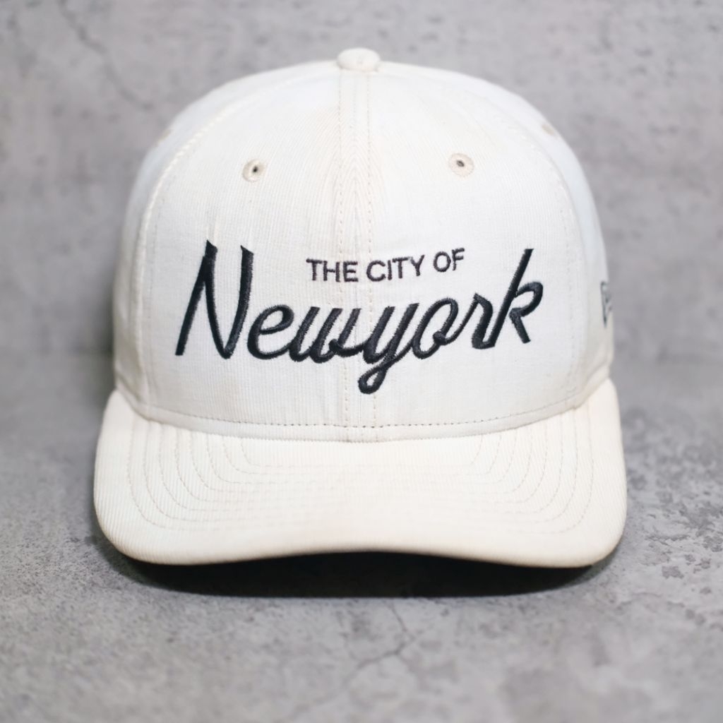 NEW YORK NEW ERA 9FIFTY หมวก snapback ผ้าลูกฟูกดั้งเดิม