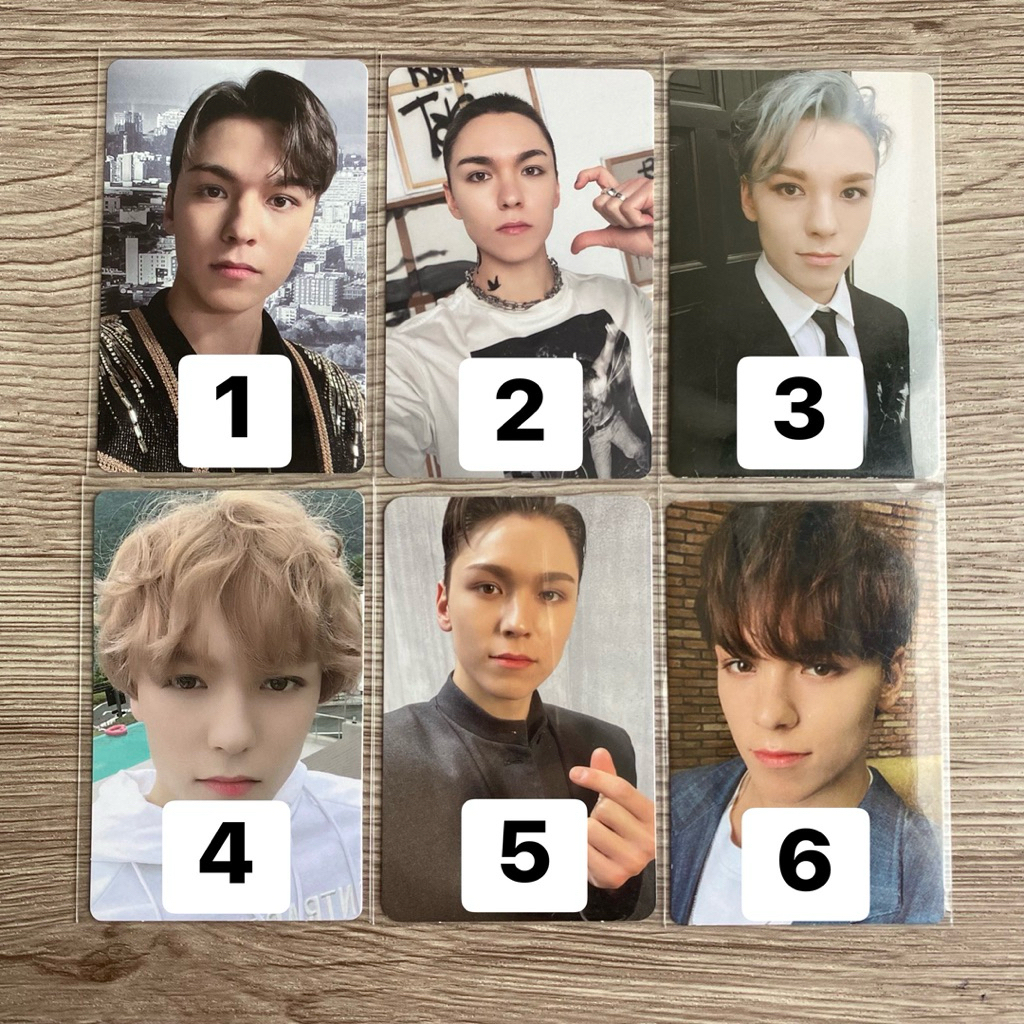 [REPRICE] SEVENTEEN VERNON PHOTOCARD OFFICIAL svt pc scoups cheol kkuma cimmu cheol fit การ์ดสะสม cx
