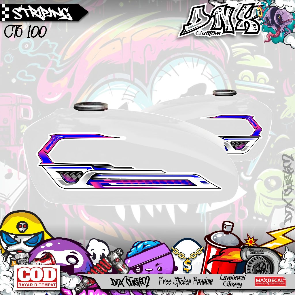 CB 100 SIMPLE VARIATION STRIPING HEXAGONAL คาร์บอน AIR BRUSH รุ่น CB HEREX CB 100 KD27