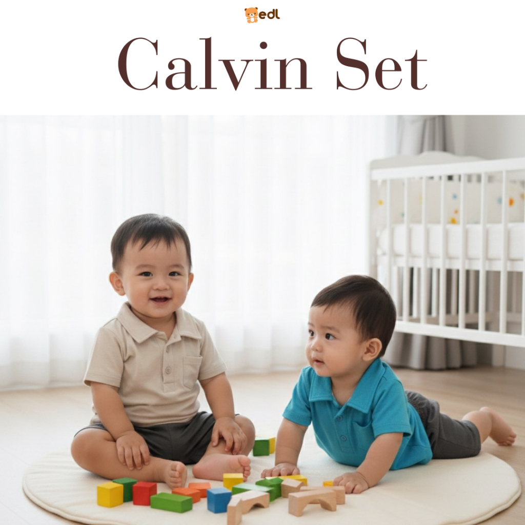 EDL Baby - ชุดคอปกเด็กทารกแรกเกิด 0-12 เดือน / ชุด Calvin