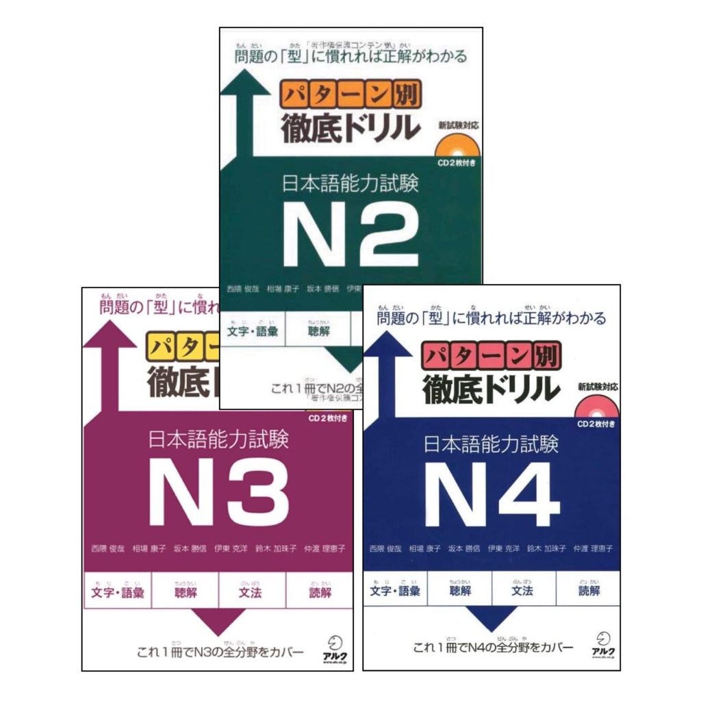 Pattern-Bettsu Tettei เจาะ JLPT N2, N3 & N4