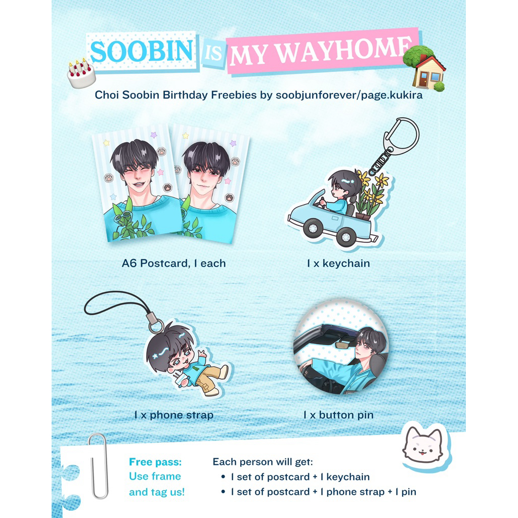 [FREEBIES] สุขสันต์วันเกิด 25th Soobin (Ride Home With Soobin)