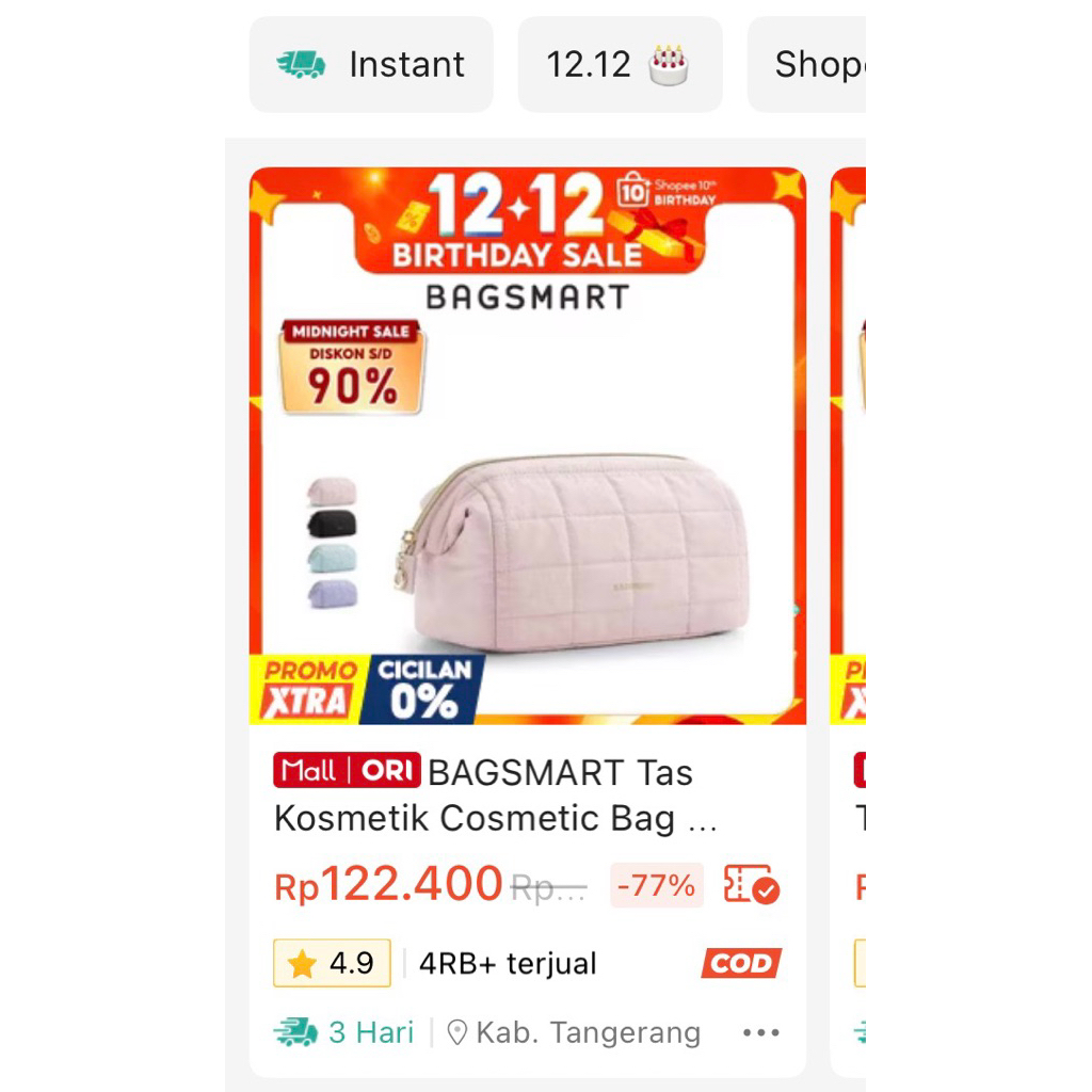 กระเป๋าสตางค์แต่งหน้า Bagsmart