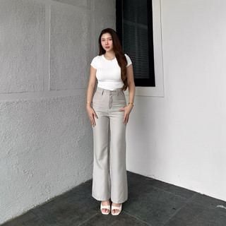 Kylie Cutbray Pants - Highwaist Flare Pants - Celana Cutbray Highwaist Wanita - Celana Kerja Wanita Kekinian