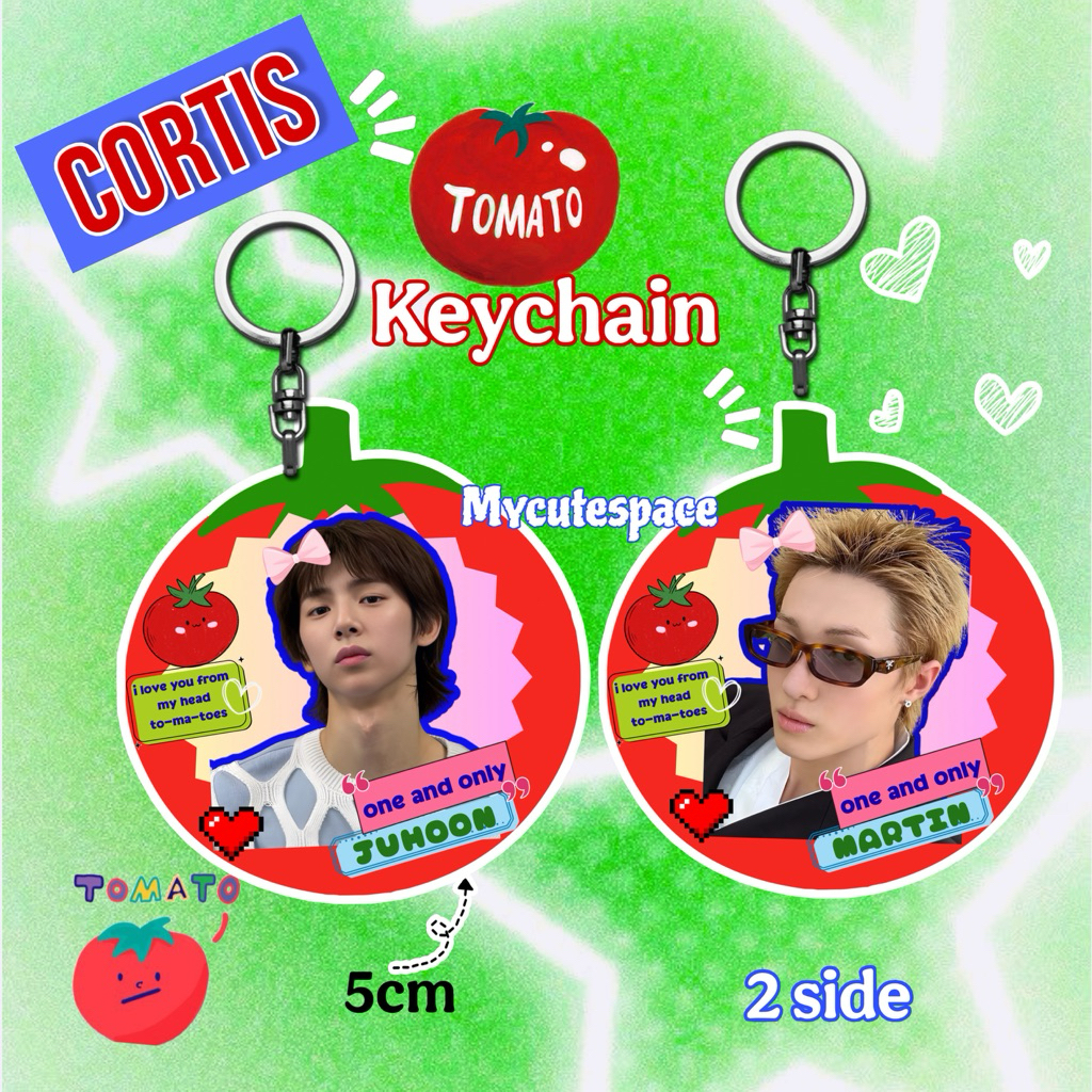 GANTUNGAN CORTIS TOMATO KEYCHAIN / CORTIS ACRYLIC KEYCHAIN / CORTIS TOMATO KEYCHAIN