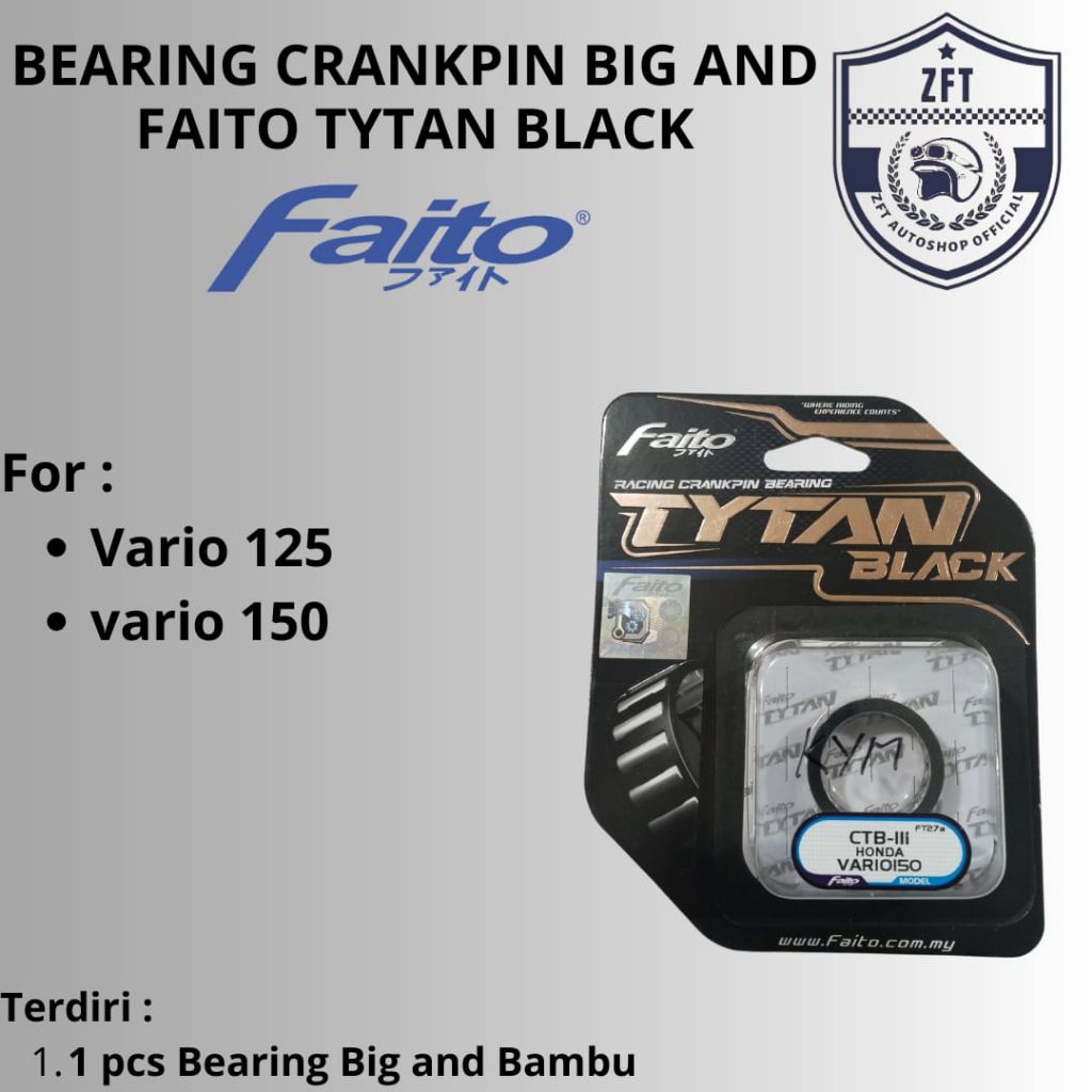 Fato Big End Crankpin Bearing Vario 125/150 - แบริ่งไม้ไผ่ล่าง Roches Tytan
