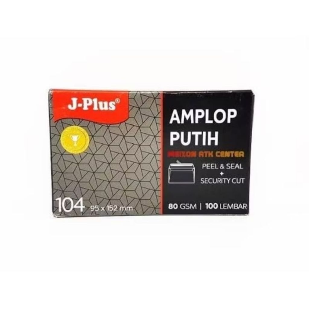 ENVELOPE 104 J-PLUS GLUE / ENVELOPE 104 95x152 มม. J-PLUS ADHESIVE