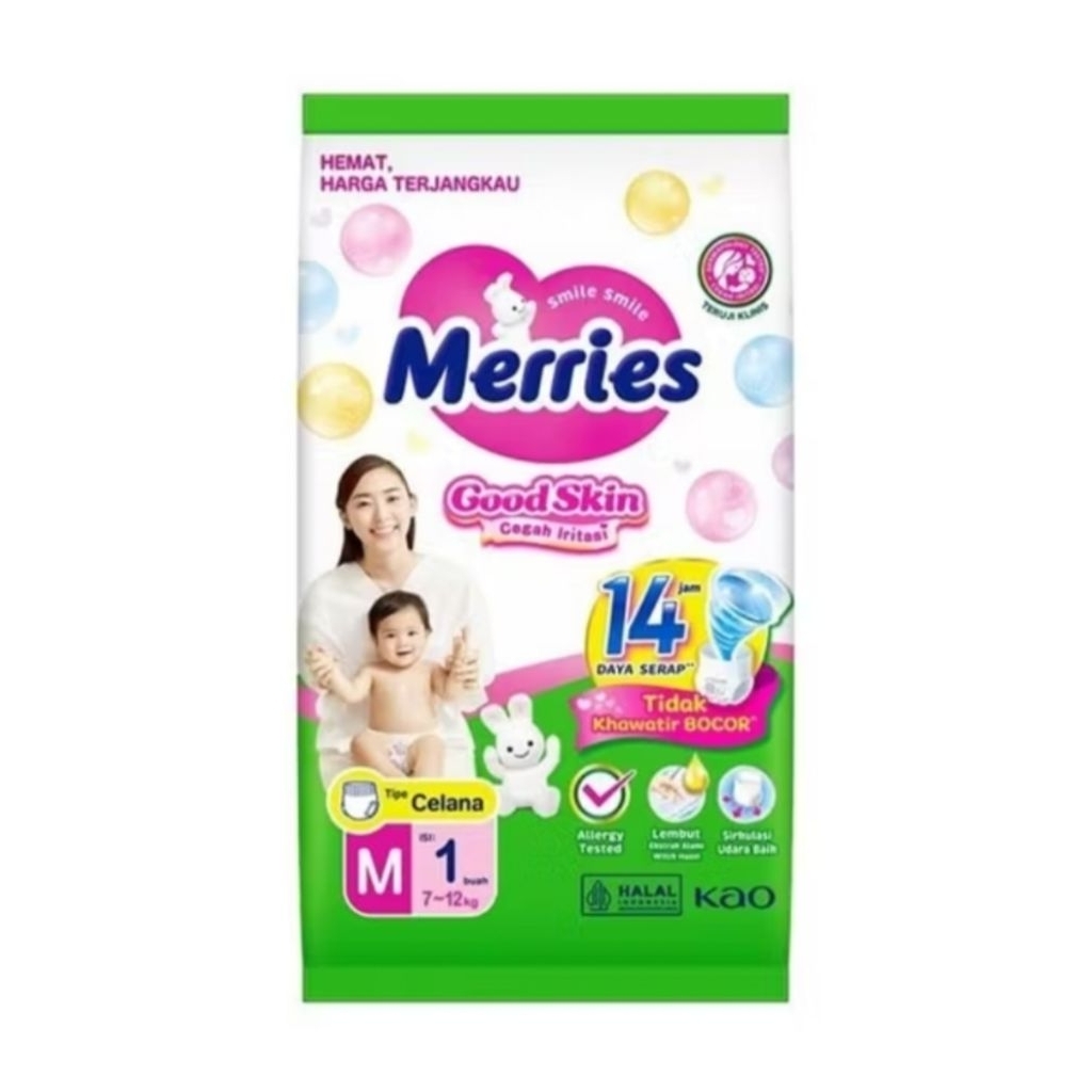 Merries good skin ไซส์ M 1 แพ็ค มี 6