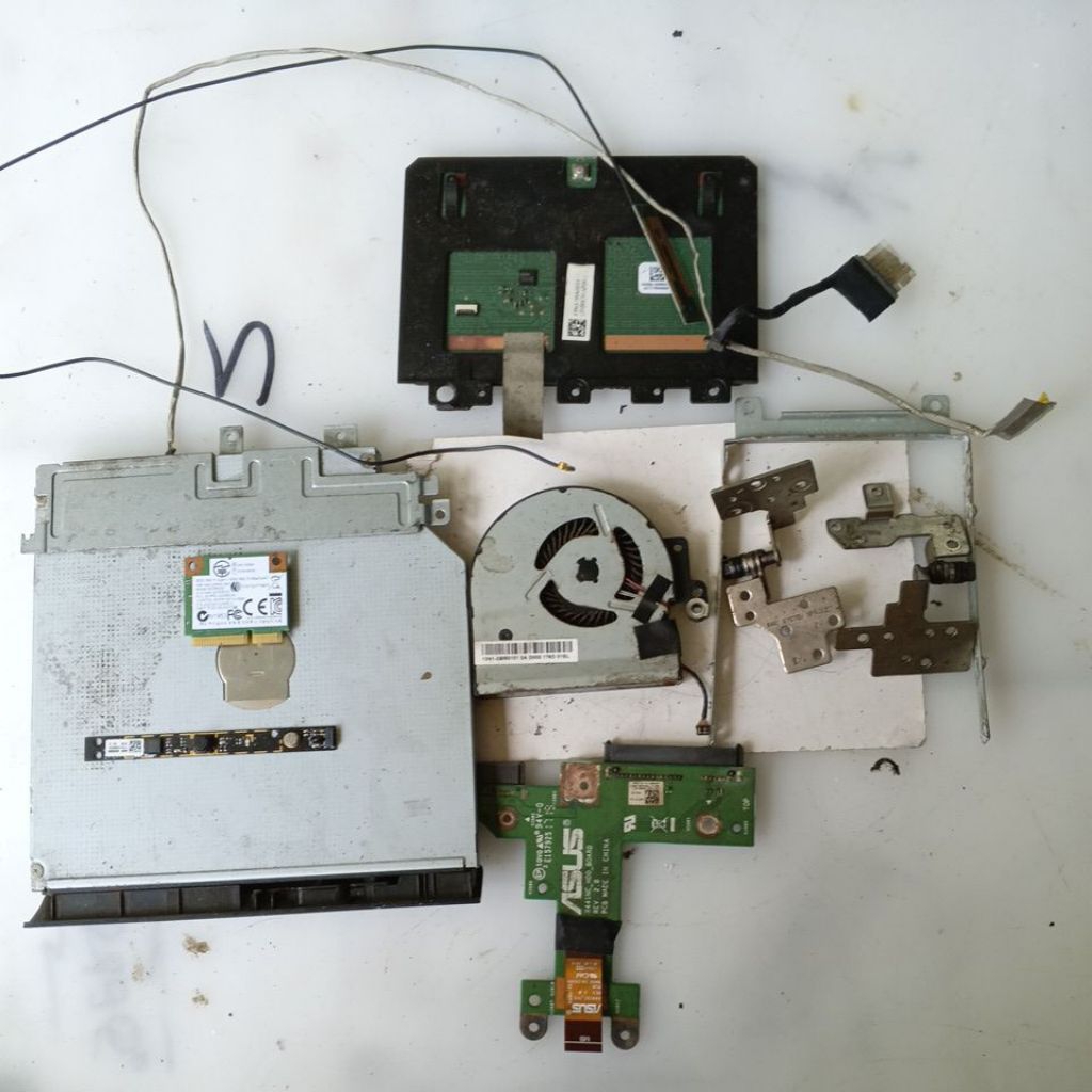 PART Laptop Asus X441N Wifi Card, Webcam, DVD, HDD Connector, Touchpad, บานพับ, พัดลม, ขายึด HDD, LC