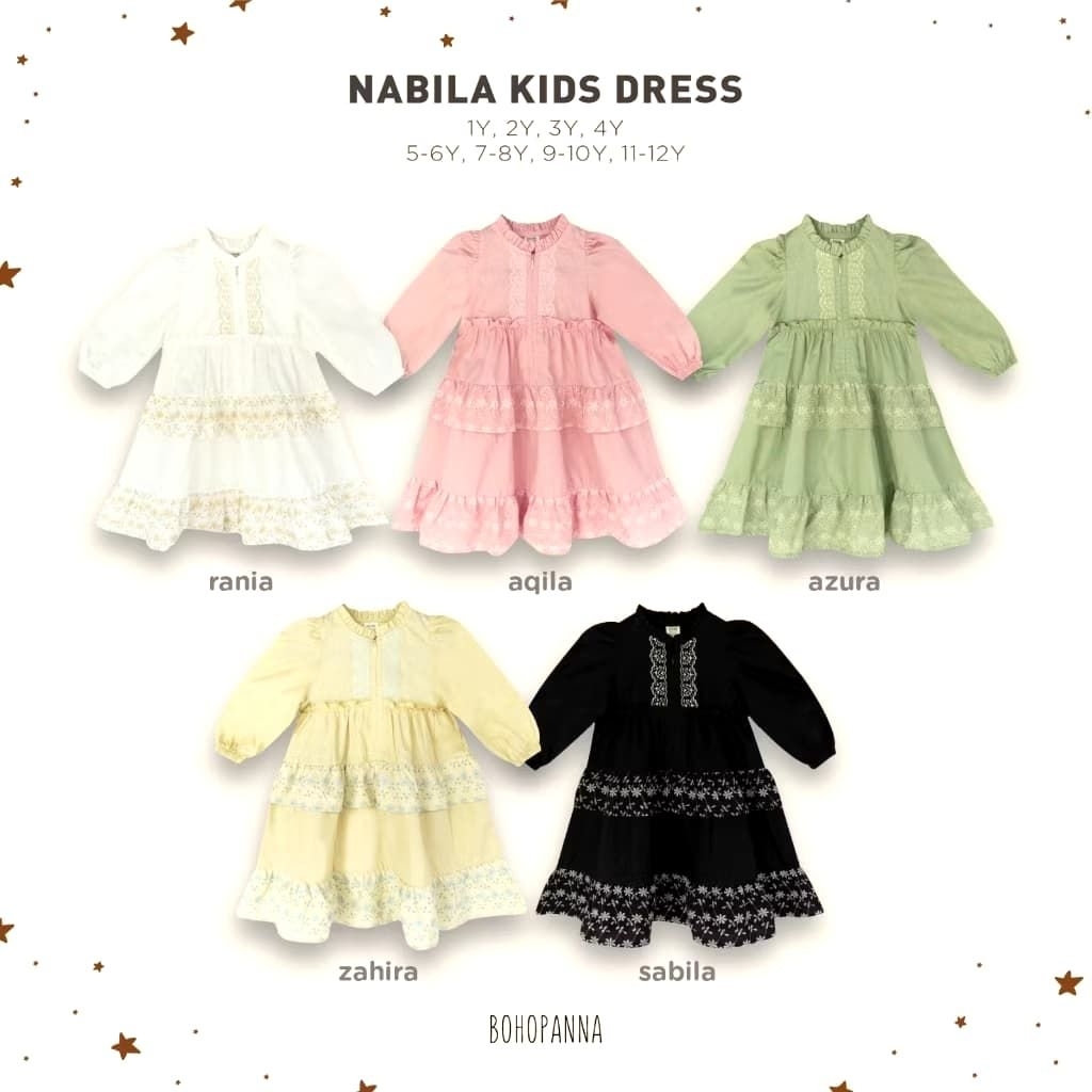 BOHOPNA MUSM CLOTHES NABILA KIDS DRESS