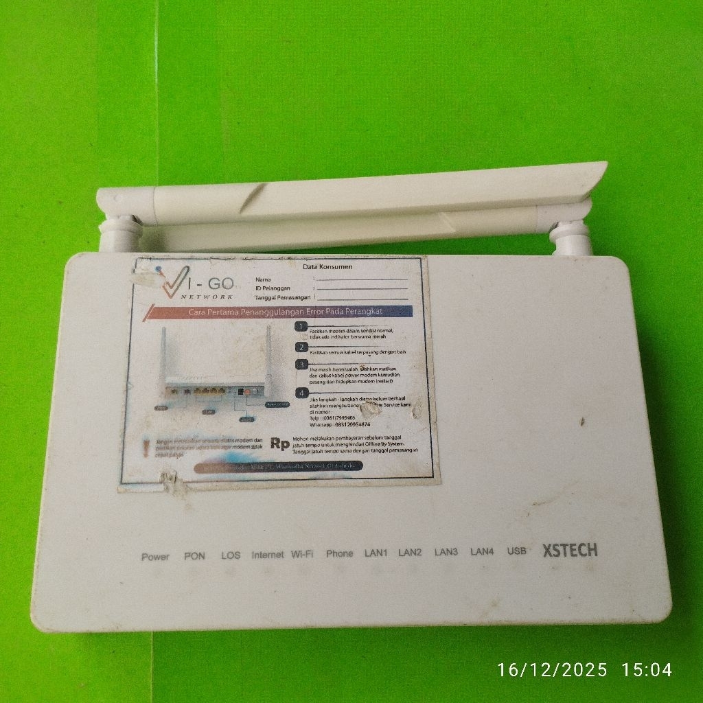 XSTECH XSF609 XPON XPON ONT เราเตอร์ไร้สาย