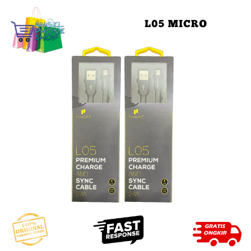 Puridea L05 Micro Premium Charge Data Cable และ Sync Cable 2.4A Original Warranty