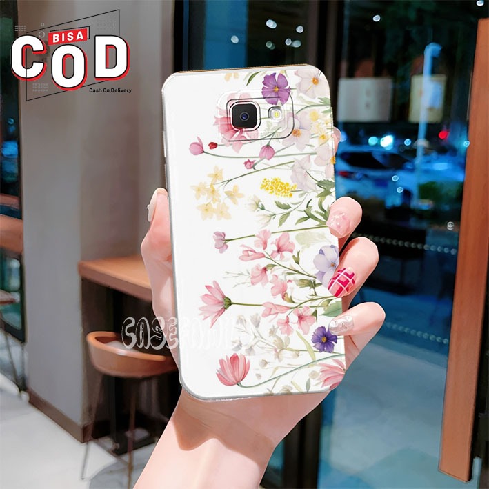 [GCR420] Softcase Samsung J7 J2 Prime / J7 Core J7 / J8 A6 Plus / J6 Plus / J4 / J4 Plus cute Flower