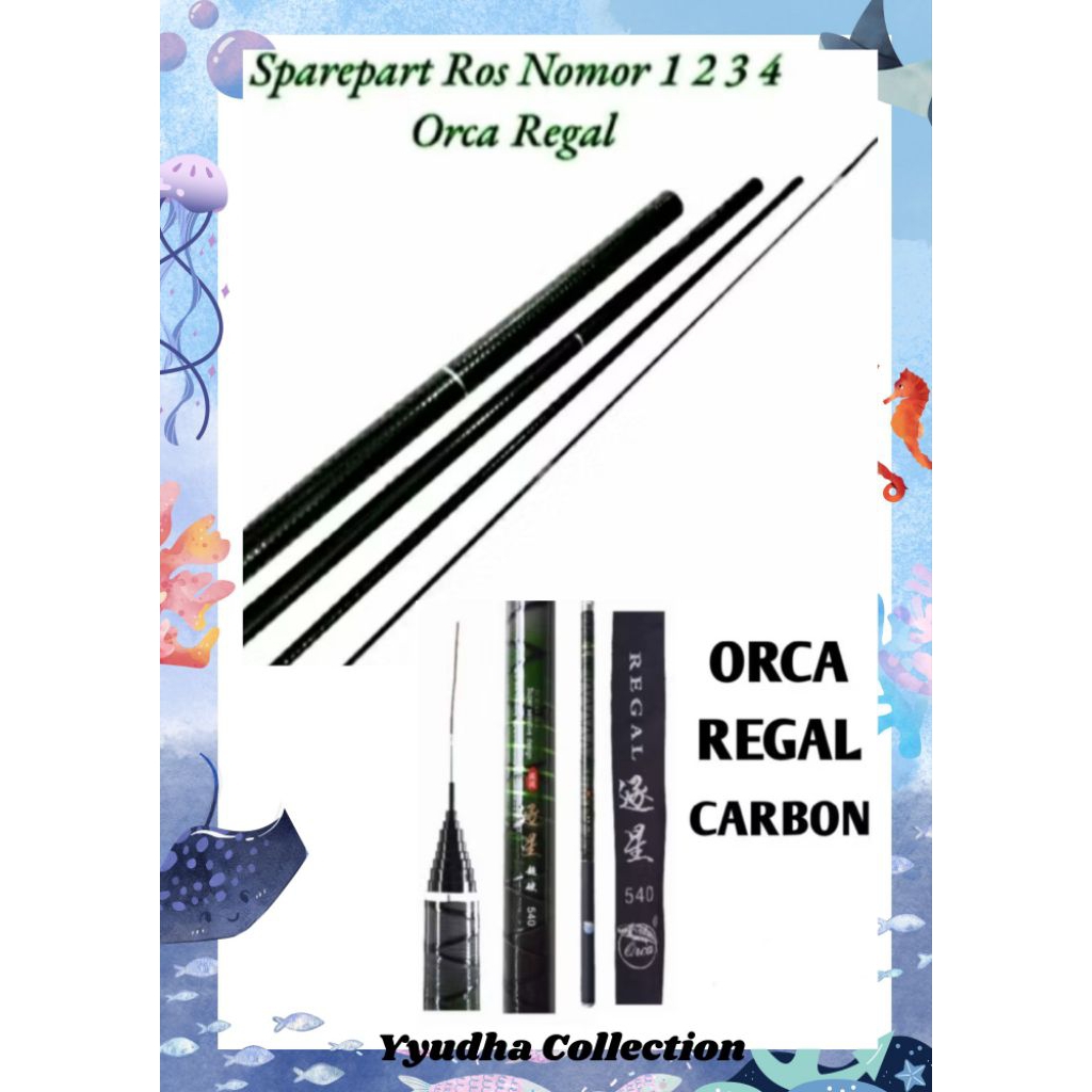 ปลายส่วนคาร์บอน Orca Regal/ทดแทนส่วน Orca Regal ดั้งเดิม