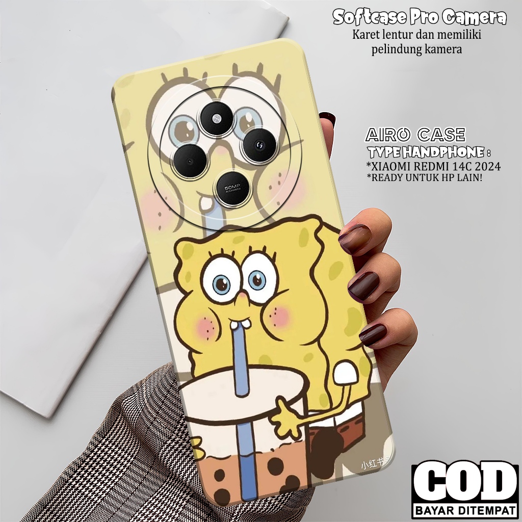 เคส HP XIAOMI REDMI 14C 2024 - เคส AIRO - เคส XIAOMI REDMI 14C Softcase - Tpu Silicone - กล้อง Pro -