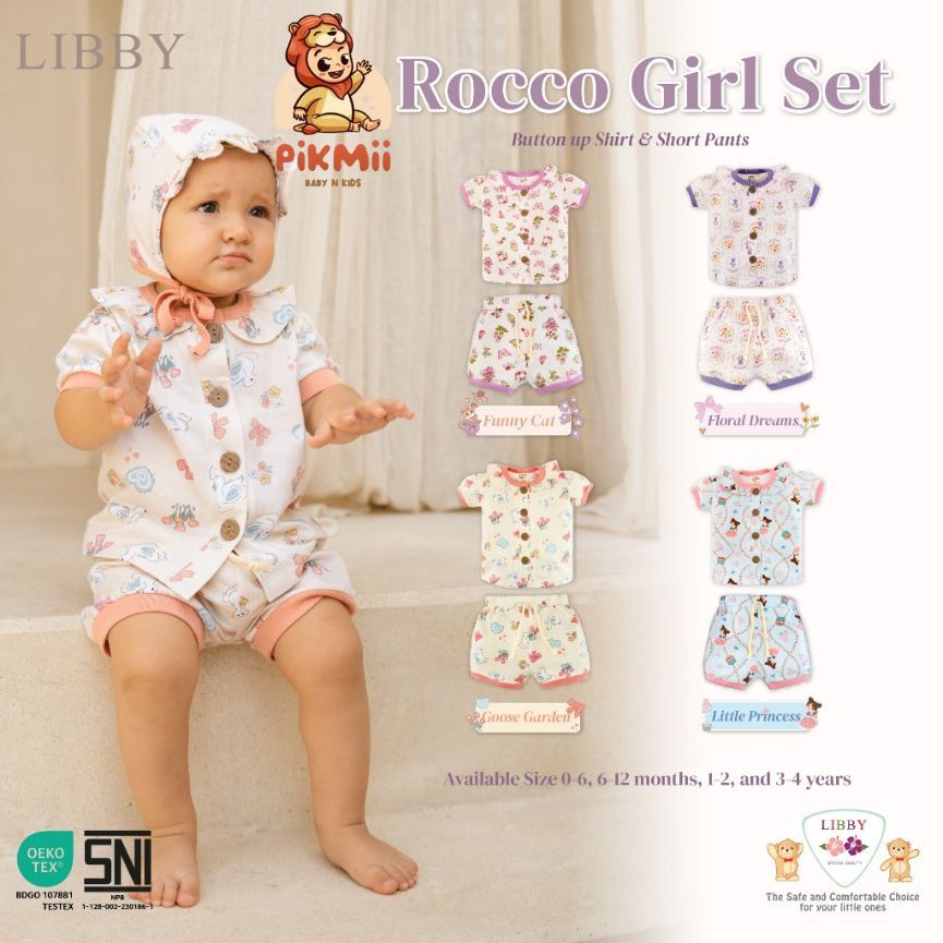 LIBBY Earth baby & kids Shorts set - Rocco Shorts set Girl 0-4 Years (1 ชุด) - baby & Girls set 0-4 