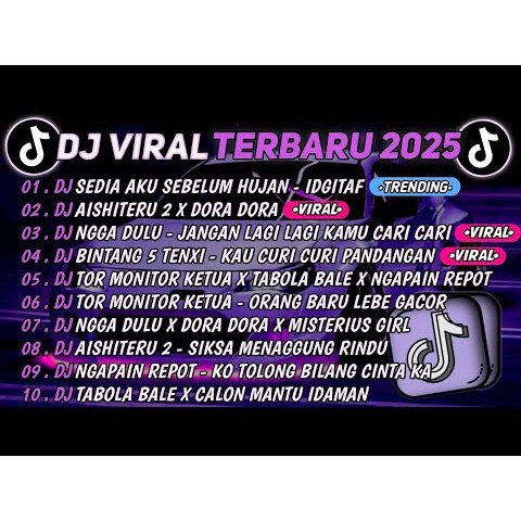 แฟลชไดรฟ์เต็ม 16GB ประกอบด้วย MP3 DJ TIKTOK LAATEST 2025 DJ AAVAILABLE I BEFORE RAIN - IDGITAF DJ AS