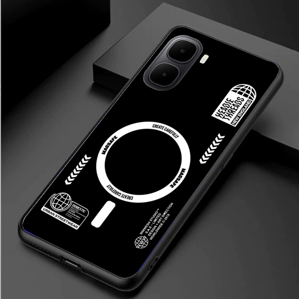 HP Softcase Glass Oppo A6X [BSG-04] - เคสโทรศัพท์ Oppo A6X - เคสกระจกอะคริลิค Oppo A6X ล่าสุด