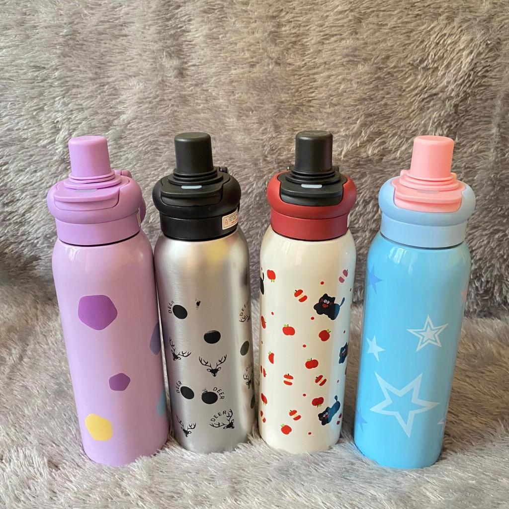 TERMOS EA Tumbler Little Joy (K80815) 620ml Stainless SUS 304 / Cute Thermos Drinking Bottle Viral H