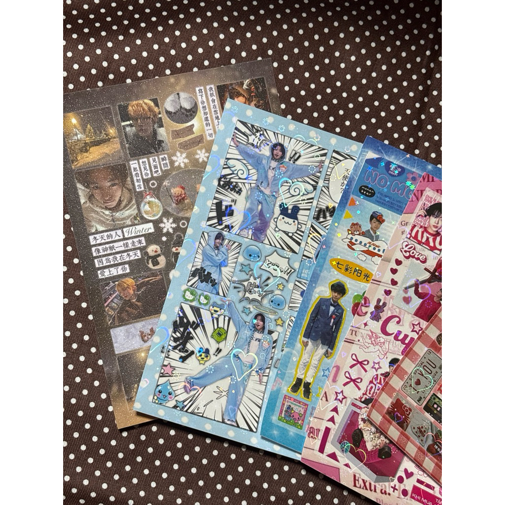 แผ่นสติ๊กเกอร์ Yushi NCT WISH