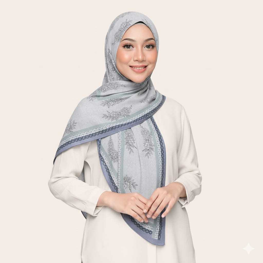 Miracle in Fashion – Regalia Premium Laser Cut Voile Square Scarf