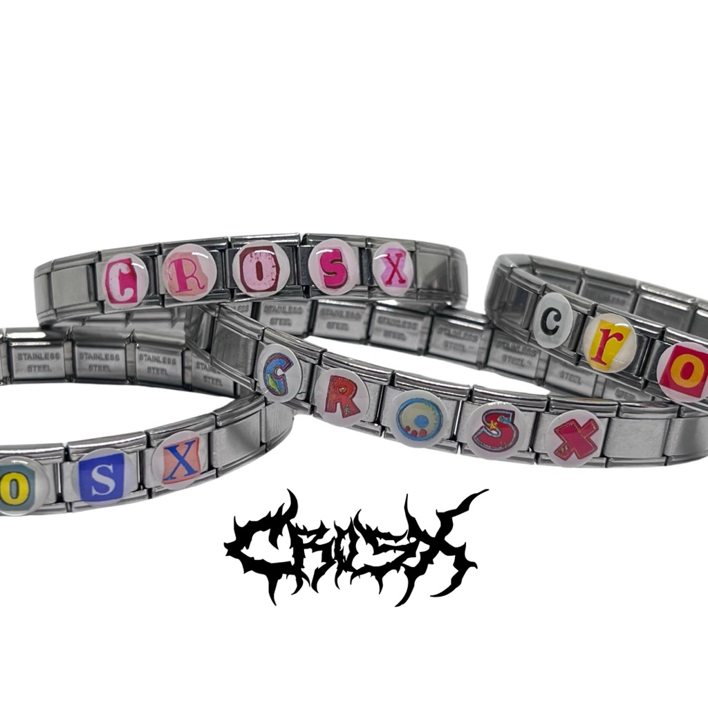 ITALIAN CHARM BRACELET / ALPHABET LETTERS NUMBER BRACELET CHAIN WATCH SILVER CHAIN BRACELET CHARM BR